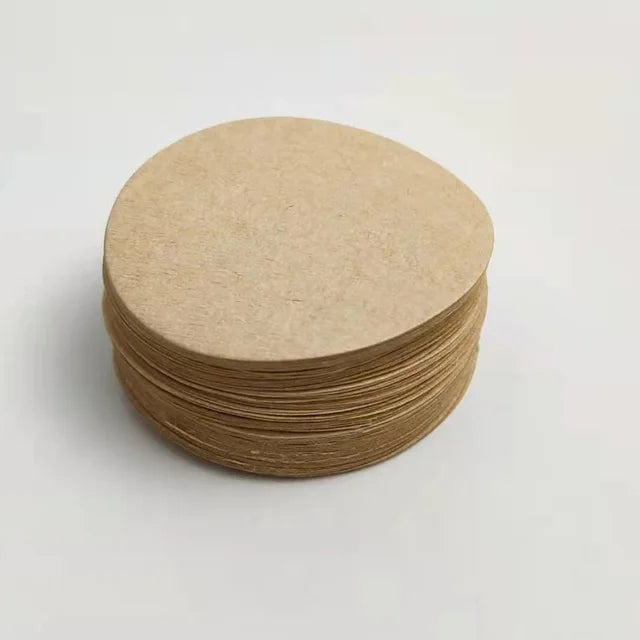 100Pcs Round Coffee Filter Paper 56mm 60mm 68mm for Espresso Coffee Maker V60 Dripper Moka Pot