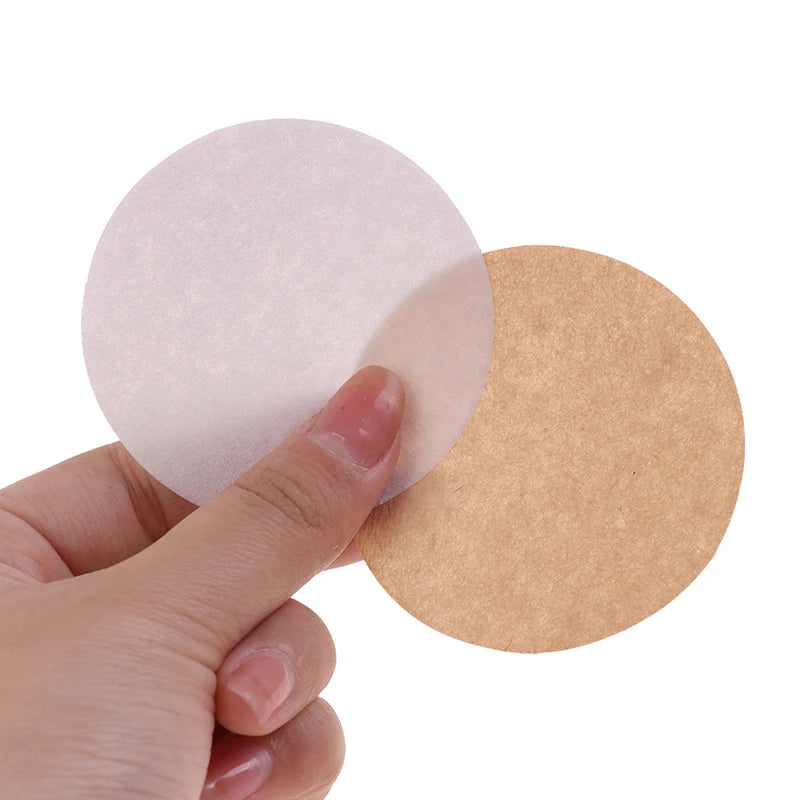 100Pcs Round Coffee Filter Paper 56mm 60mm 68mm for Espresso Coffee Maker V60 Dripper Moka Pot
