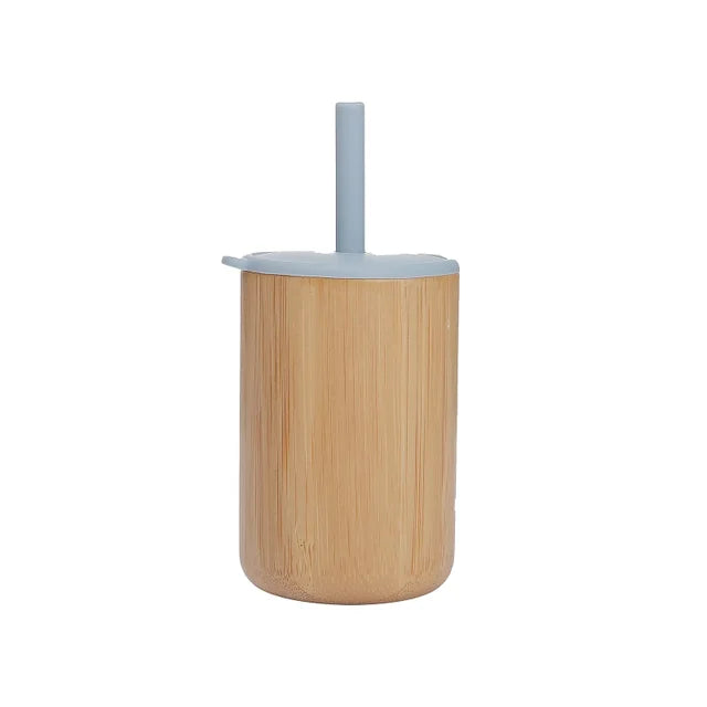 Baby Feeding Cup (5 Colors - Bamboo Silicone Sippy Cup)