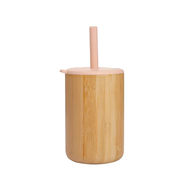 Baby Feeding Cup (5 Colors - Bamboo Silicone Sippy Cup)