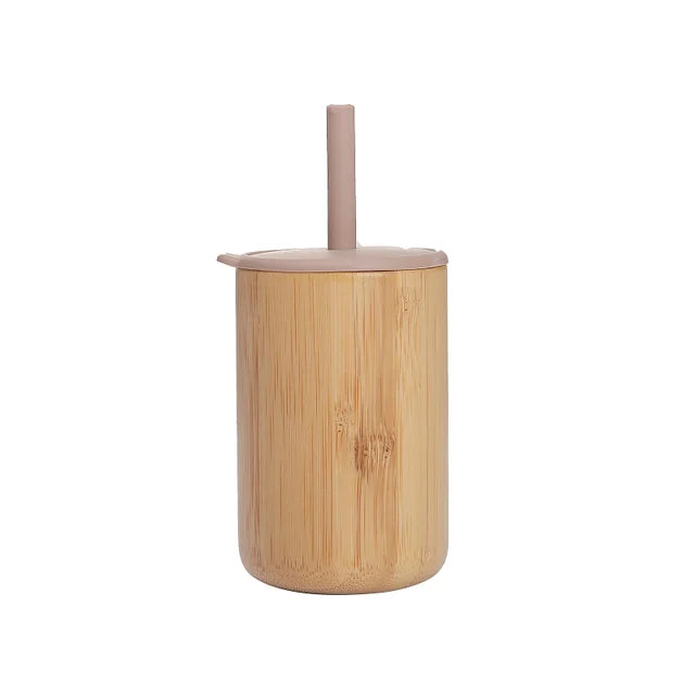Baby Feeding Cup (5 Colors - Bamboo Silicone Sippy Cup)