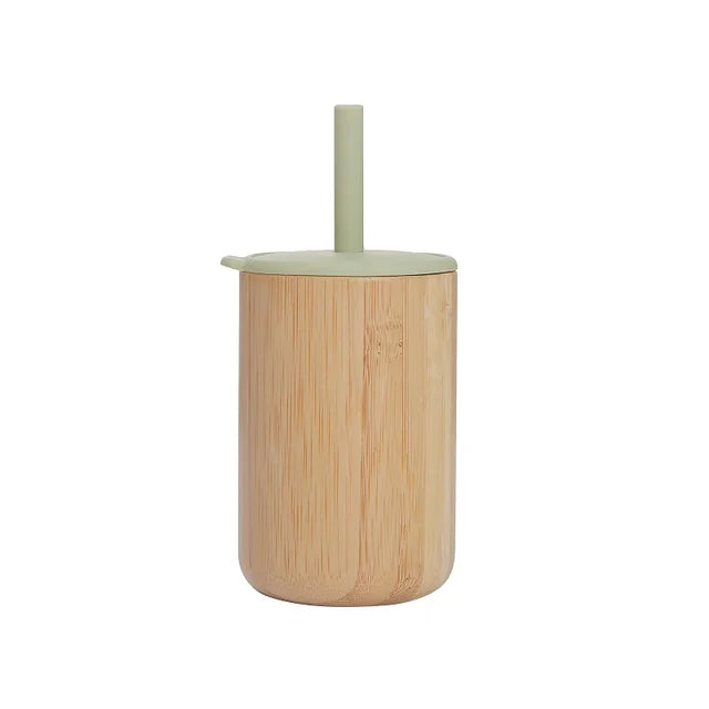 Baby Feeding Cup (5 Colors - Bamboo Silicone Sippy Cup)