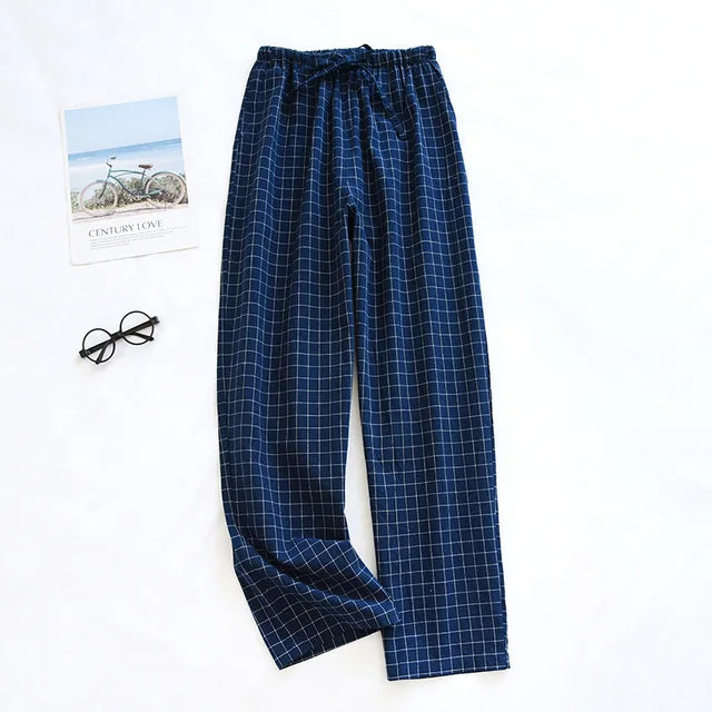 Cotton Men and Women's Homewear Spring and Fall Sleeping Pants