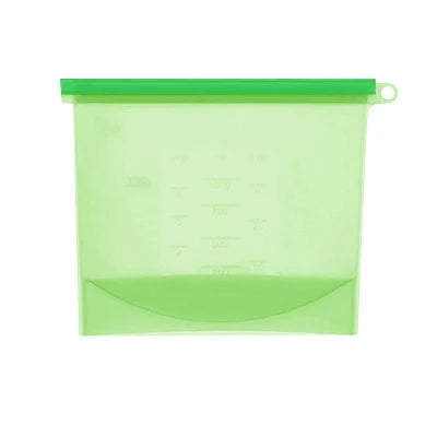 Bolsas de silicona - Bolsas de silicona reutilizables para alimentos, cierre hermético, bolsa para conservación de alimentos