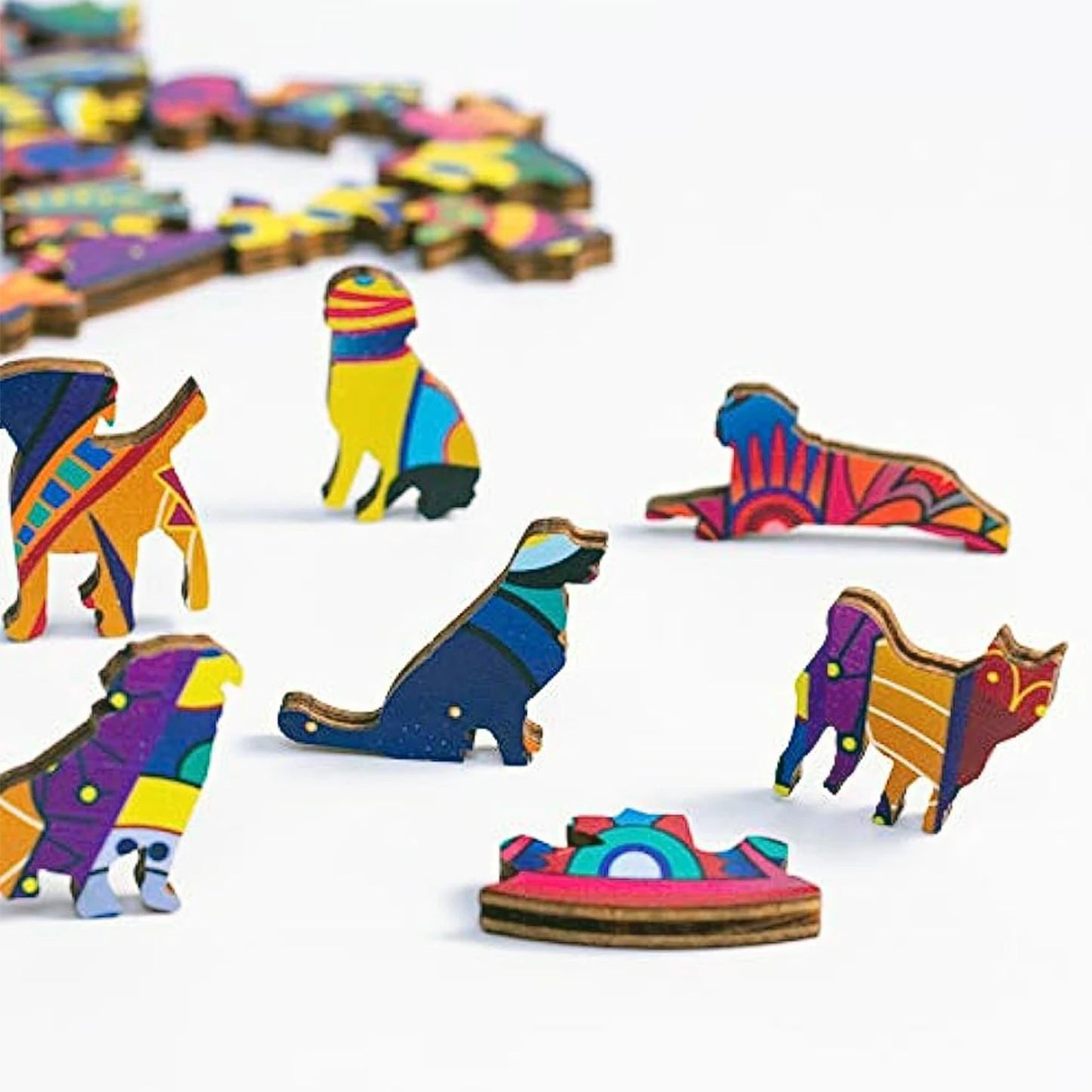 Unique Elephant Wooden Puzzle, Adult Stress Relief Toys, Irregular Animal Shapes