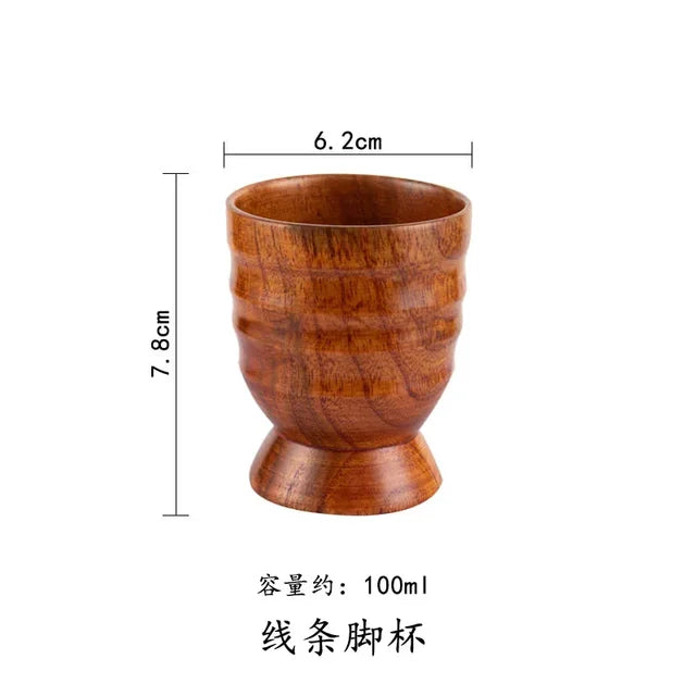 Wooden Big Belly Cups