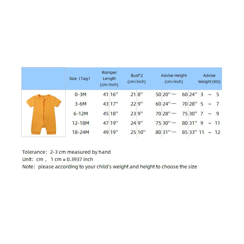 0-24M Bamboo Fiber Baby Romper (Toddler Clothing, Jumpsuit, Short Sleeve, Infant Pajamas Onesies, Solid Bodysuit for Newborn)