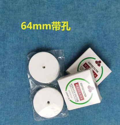 100Pcs Round Coffee Filter Paper 56mm 60mm 68mm for Espresso Coffee Maker V60 Dripper Moka Pot