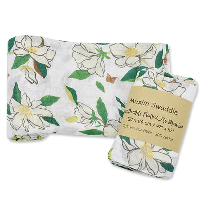 120x120cm Bamboo Cotton Baby Swaddle