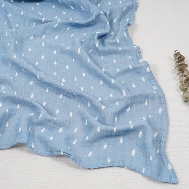 120x120cm Bamboo Cotton Baby Swaddle