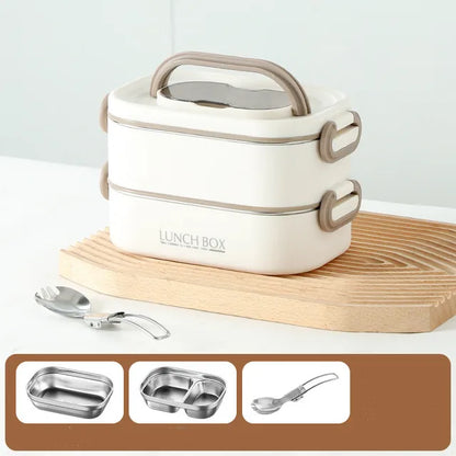 1500ml Double Layers Stainless Steel 304 Thermal Lunch Box