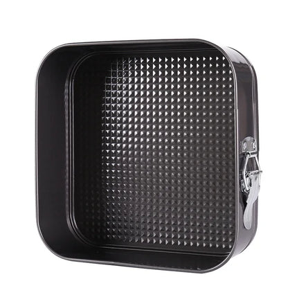 18-26cm Square Shape Cake Tins Mold Non-Stick Baking Bake Trays Pan Kitchen Dining Bar Bread Loaf Pate Toast Cakes Movable Pan