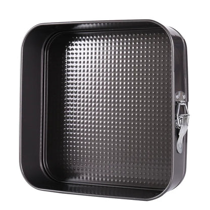 18-26cm Square Shape Cake Tins Mold Non-Stick Baking Bake Trays Pan Kitchen Dining Bar Bread Loaf Pate Toast Cakes Movable Pan