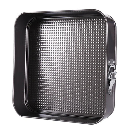 18-26cm Square Shape Cake Tins Mold Non-Stick Baking Bake Trays Pan Kitchen Dining Bar Bread Loaf Pate Toast Cakes Movable Pan