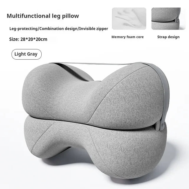 1PC Contoured Leg Knee Pillow for Sleeping – Cooling Memory Foam