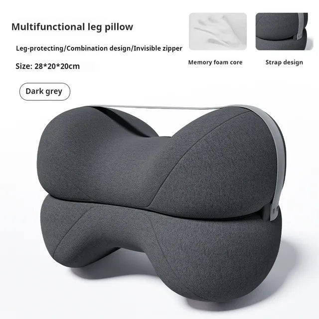 1PC Contoured Leg Knee Pillow for Sleeping – Cooling Memory Foam