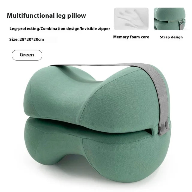 1PC Contoured Leg Knee Pillow for Sleeping – Cooling Memory Foam