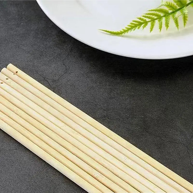 Bamboo Craft Sticks – 3-8mm Round Wooden Sticks for DIY & Handmade Projects