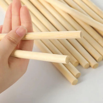 Bamboo Craft Sticks – 3-8mm Round Wooden Sticks for DIY & Handmade Projects