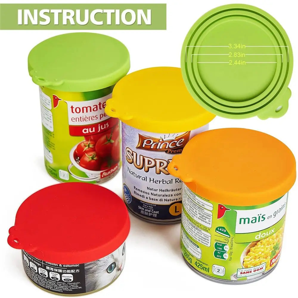 3 In 1 Silicone Canned Lid Reusable Food Tin Cover