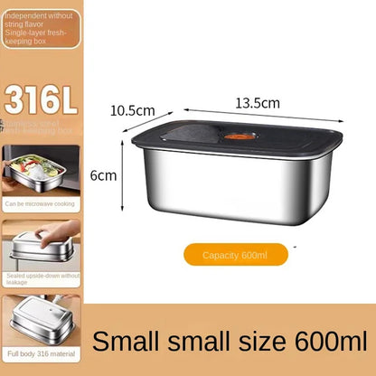 304 Stainless Steel Leak-Proof Bento Lunch Box