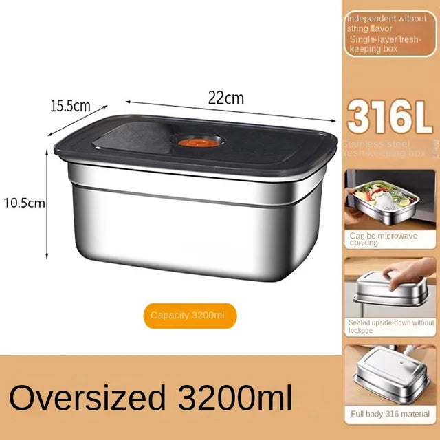 304 Stainless Steel Leak-Proof Bento Lunch Box