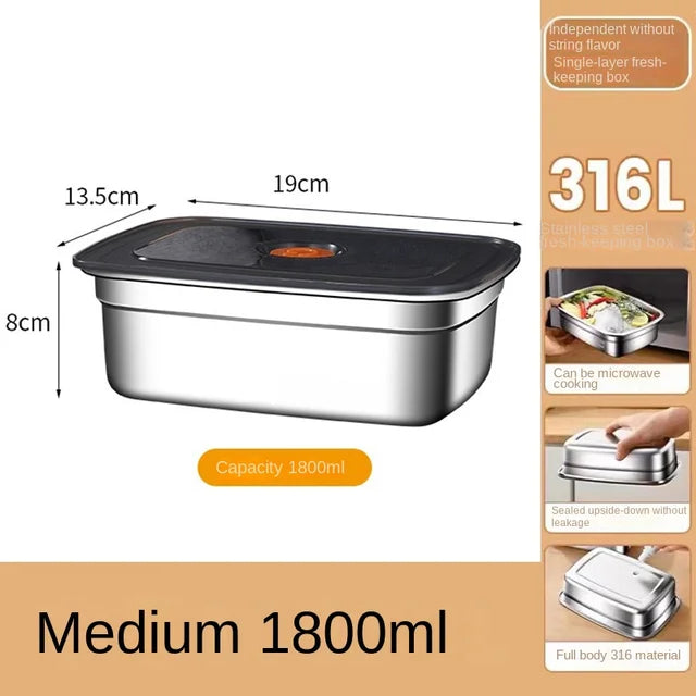 304 Stainless Steel Leak-Proof Bento Lunch Box