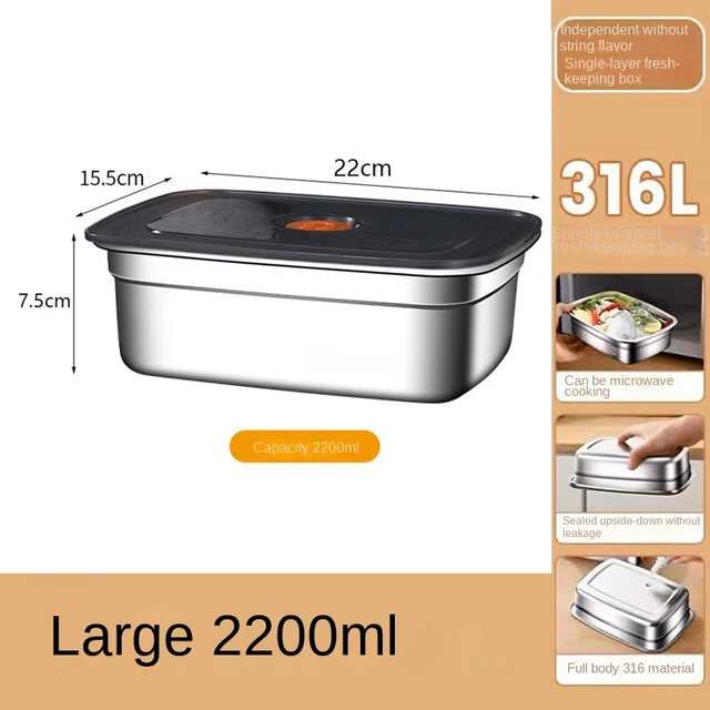 304 Stainless Steel Leak-Proof Bento Lunch Box