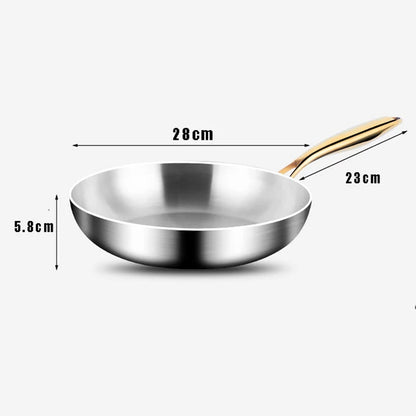 Premium 316 Stainless Steel Frying Pan