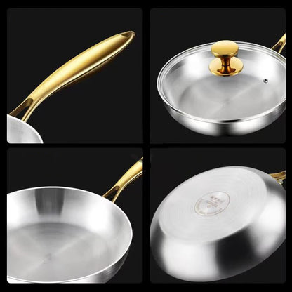 Premium 316 Stainless Steel Frying Pan