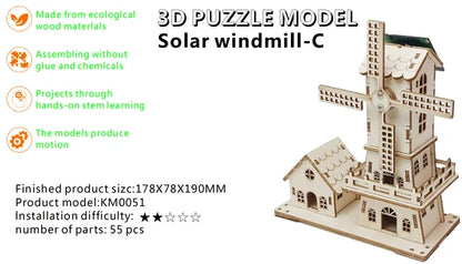 Solar Windmill 3D Puzzle