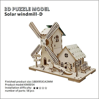 Solar Windmill 3D Puzzle