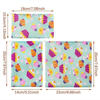 Sac à lunch lavable réutilisable multifonctionnel imperméable pour sandwich, emballage alimentaire biologique