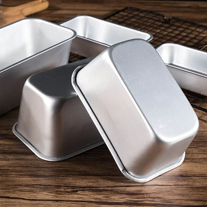 5 Size Aluminium Loaf Pan Rectangle Baking Cake Mold Bread Tin Tray Non-Stick Cheese Box Brownie Pastry Decorating Tools Gadgets