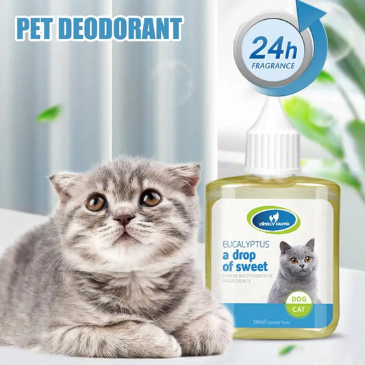 50ML Eco-Friendly Cat Litter Deodorant – Long-Lasting, Non-Stimulating Pet Odor Remover