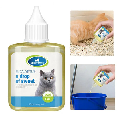 50ML Eco-Friendly Cat Litter Deodorant – Long-Lasting, Non-Stimulating Pet Odor Remover