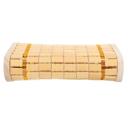 Bamboo Pillow Cooling Sauna Pillows Bed Comfortable Headrest Cervical Neck Elderly Home Supplies Backrest to Weave