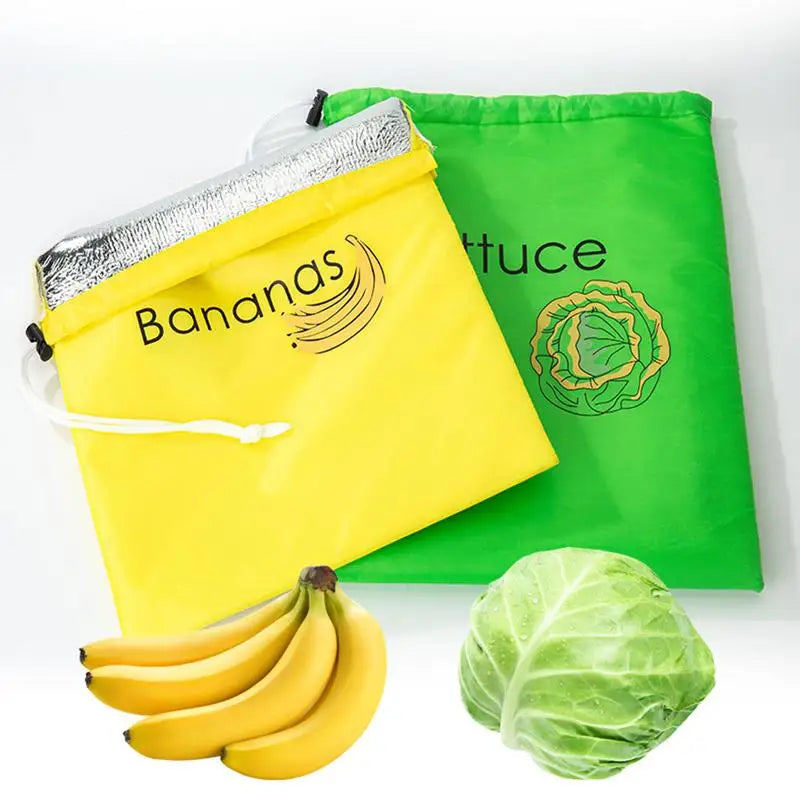 Banana And Lettuce Storage Bag Keeping Produce Fresh