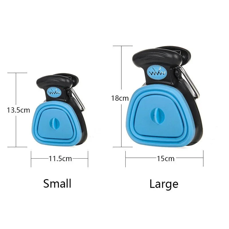 Dog Pet Travel Foldable Pooper Scooper with 1 Roll of Decomposable Bags