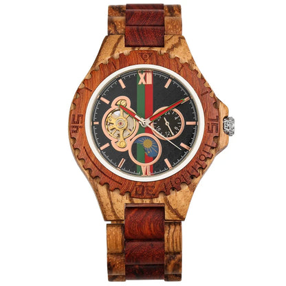 Full Wooden Men's Automatic Mechanical Watch