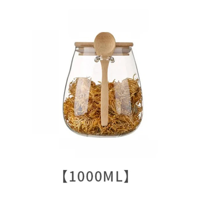 Eco-Friendly Hermetic Glass Storage Jars