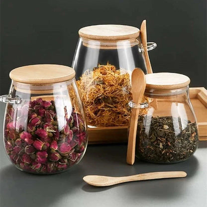 Eco-Friendly Hermetic Glass Storage Jars