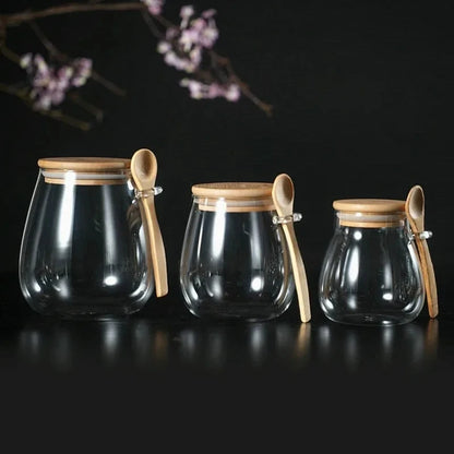 Eco-Friendly Hermetic Glass Storage Jars