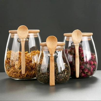 Eco-Friendly Hermetic Glass Storage Jars