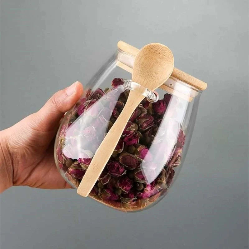 Eco-Friendly Hermetic Glass Storage Jars