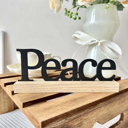 Inspirational Black Wooden Table Sign - Motivational Home Decor Centerpiece