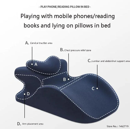 Ergonomic Memory Foam Prone Position Sleeping Pillow