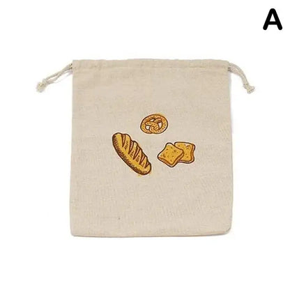 Natural Linen Bread Storage Bag