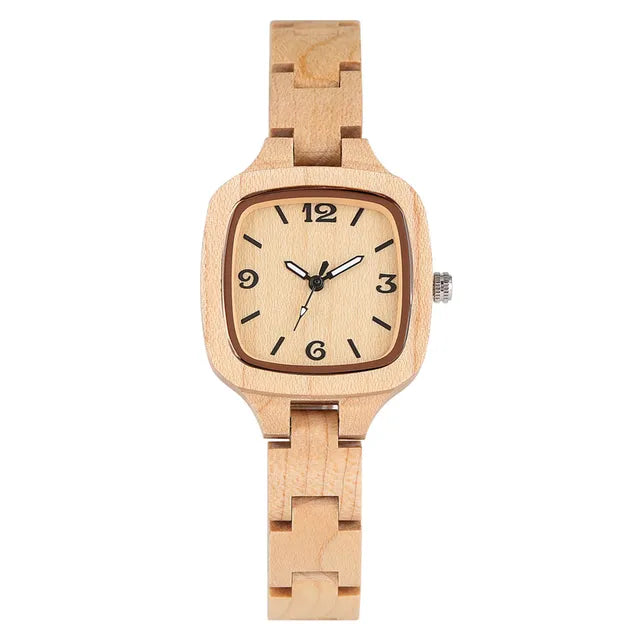 Luxury Maple Wood Ladies Watch