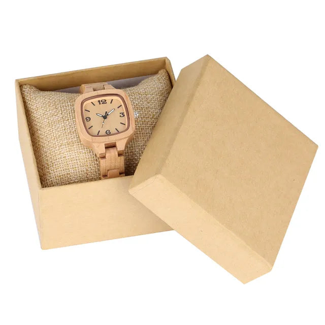 Luxury Maple Wood Ladies Watch